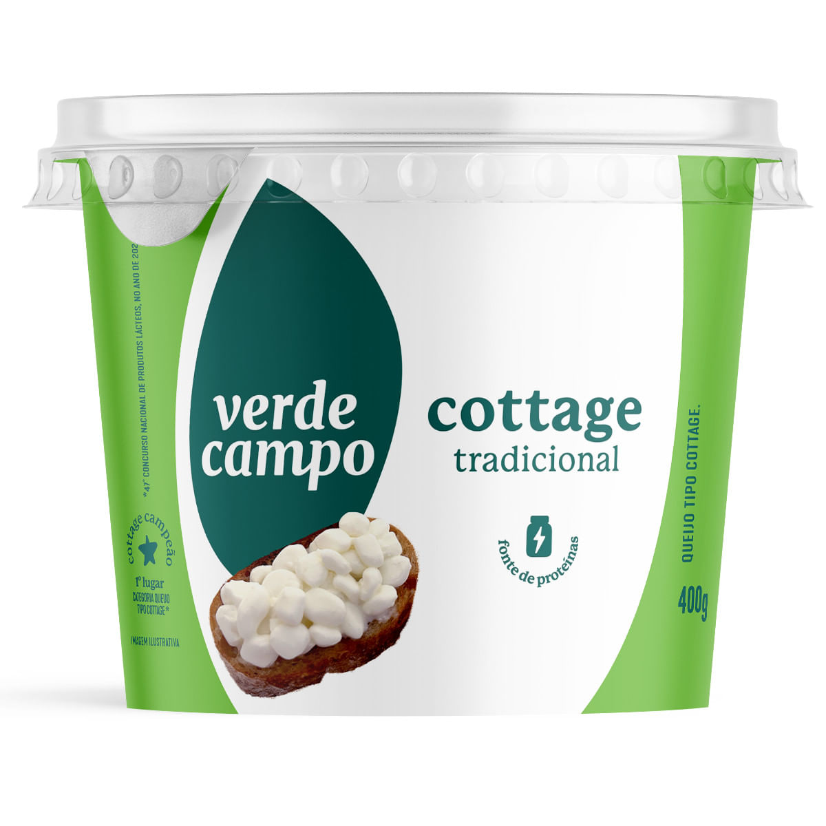 Queijo Cottage Verde Campo 400g