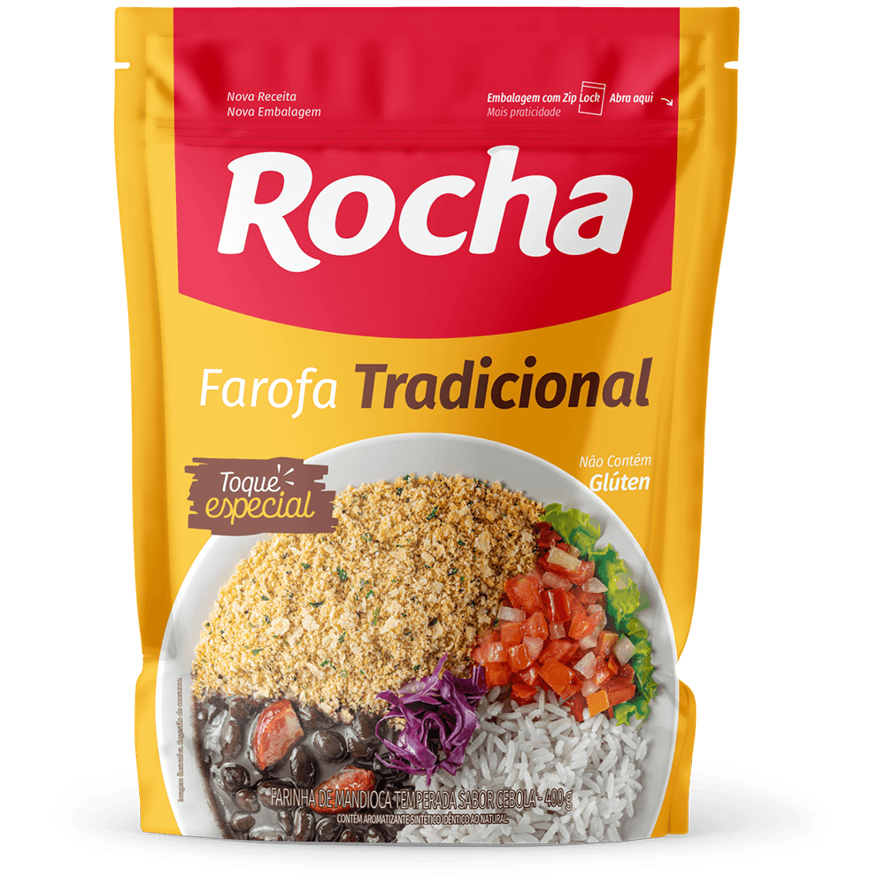 Farofa Pronta ROCHA Tradicional 400g