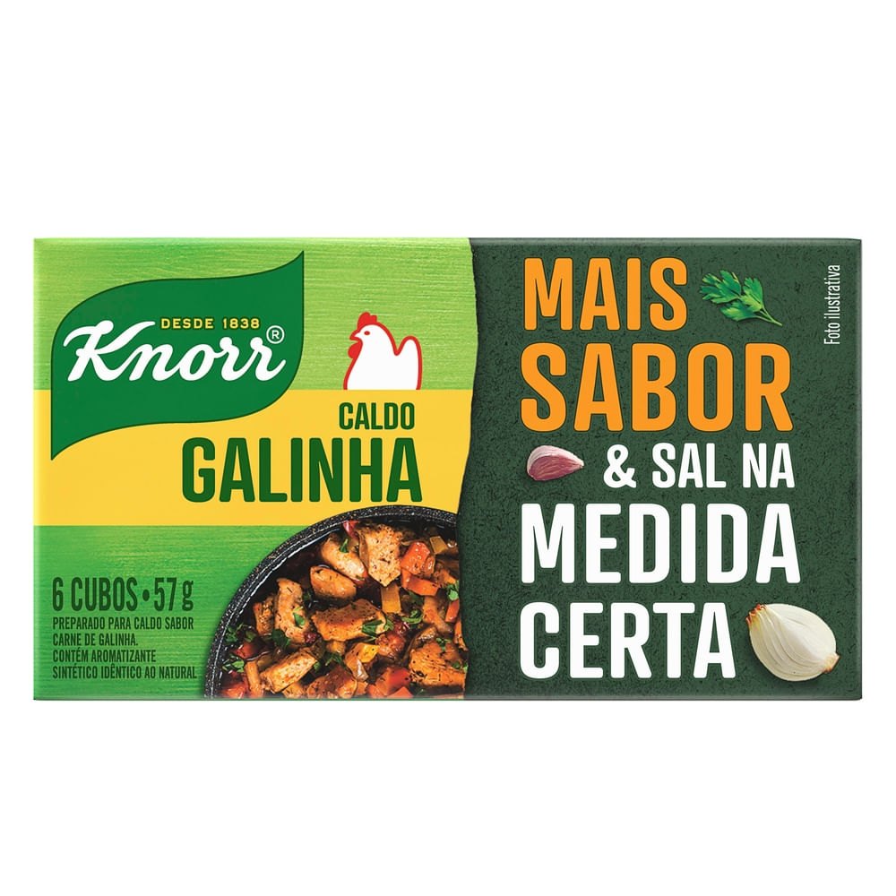 Caldo KNORR Galinha 57g 6 cubos