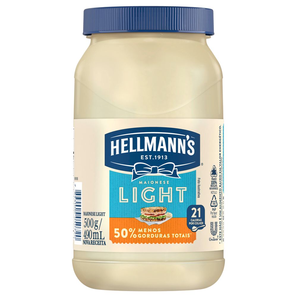 Maionese HELLMANN'S Light 500g