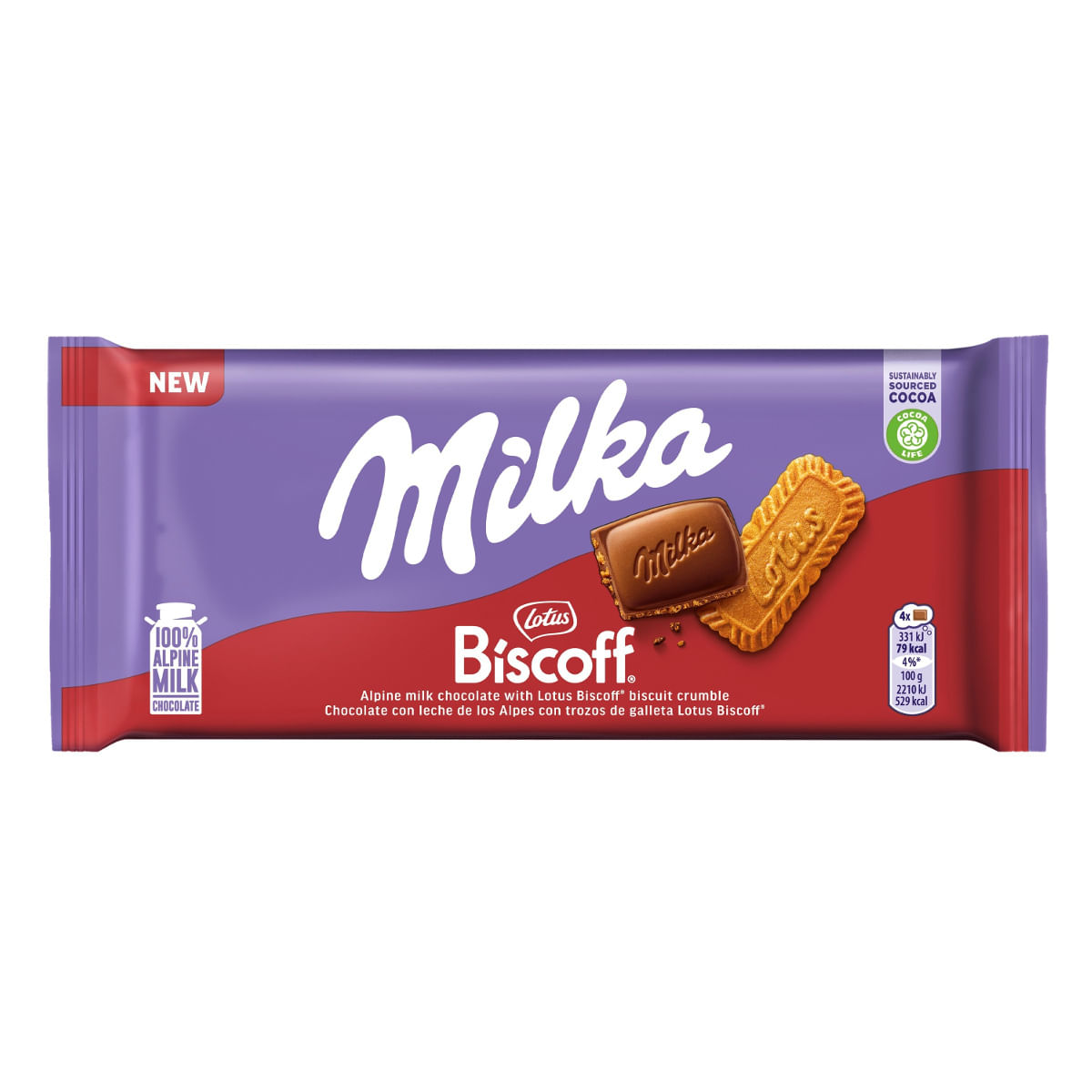 Chocolate MILKA Biscoff 90g