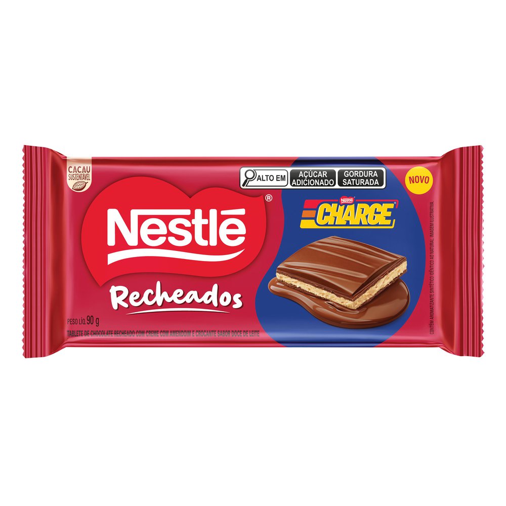 Chocolate NESTLÉ Recheado Charge 90g Tablete