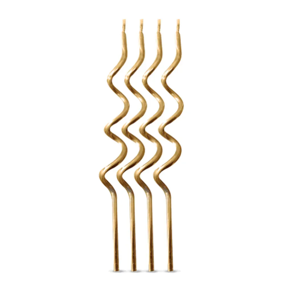 Vela Espiral SILVER FESTAS com 4 unidades