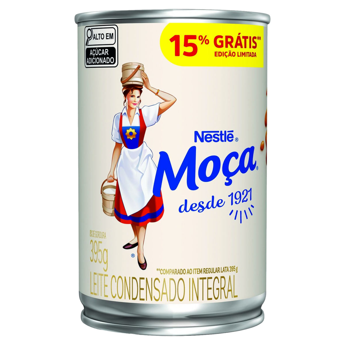 Leite Condensado MOÇA 395g Grátis 15%