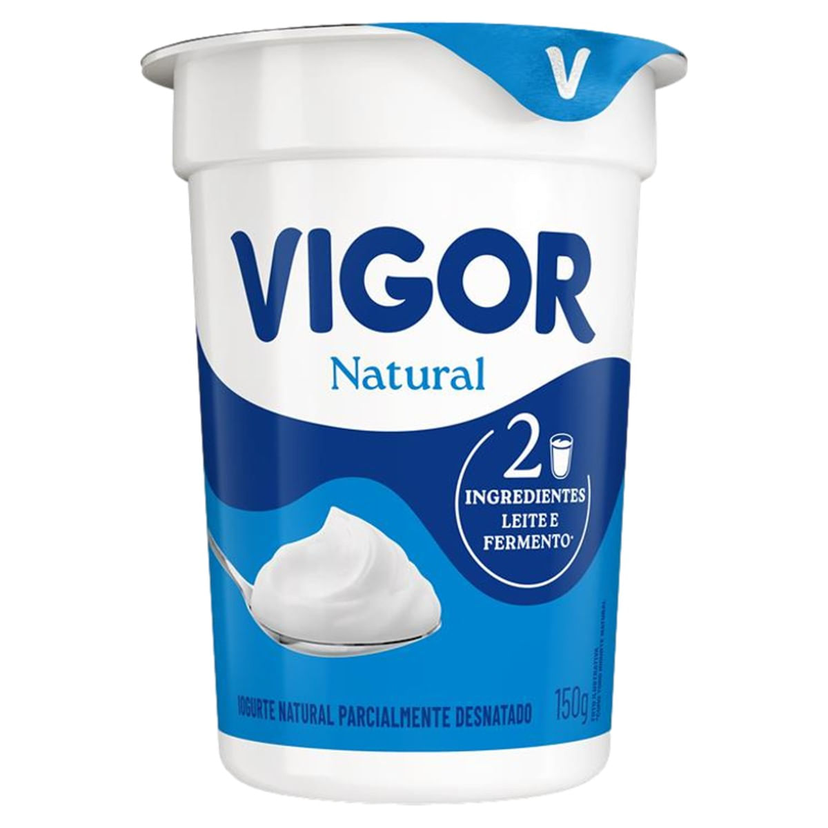 Iogurte Parcialmente Desnatado Natural VIGOR Copo 150g