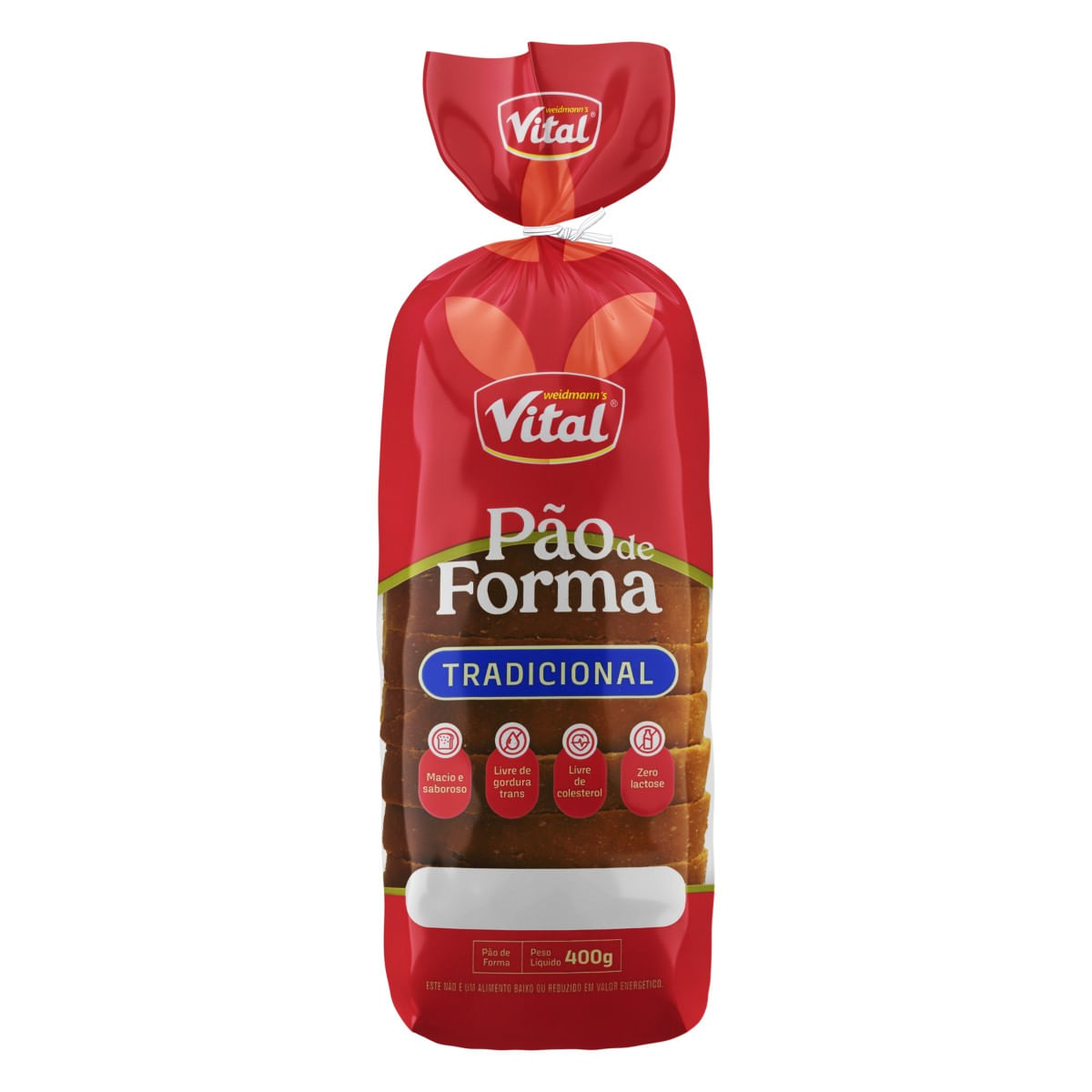 Pão de Forma VITAL Tradicional Zero Lactose 400g