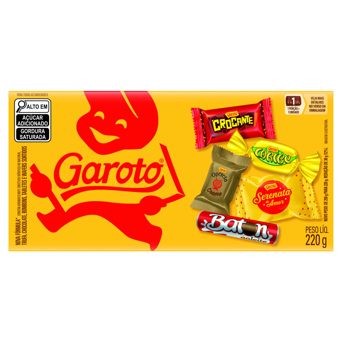 Bombom GAROTO Sortido 220g