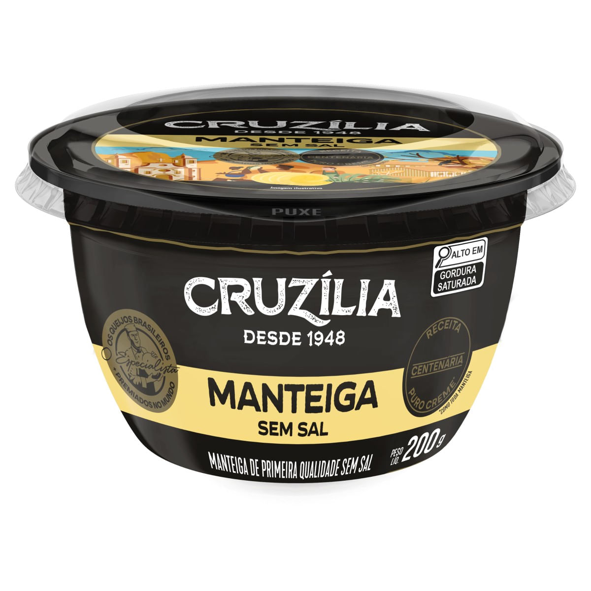 Manteiga CRUZÍLIA Sem Sal 200g