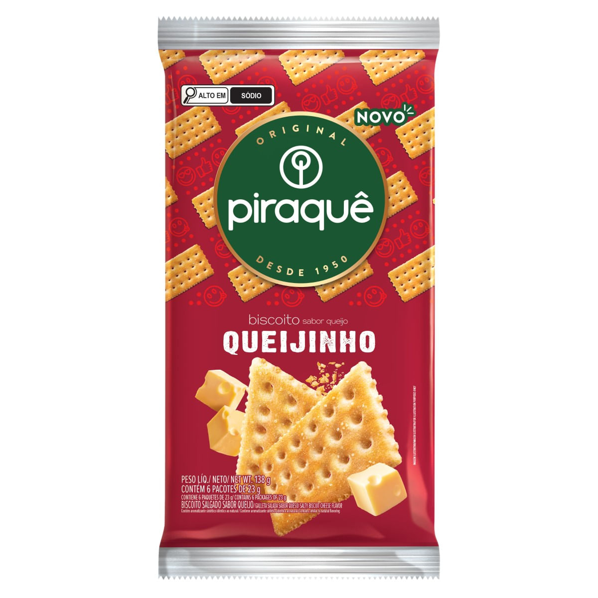 Biscoito PIRAQUÊ Queijinho 138g