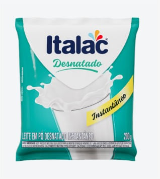 Leite em Pó ITALAC Desnatado Instantâneo 200g