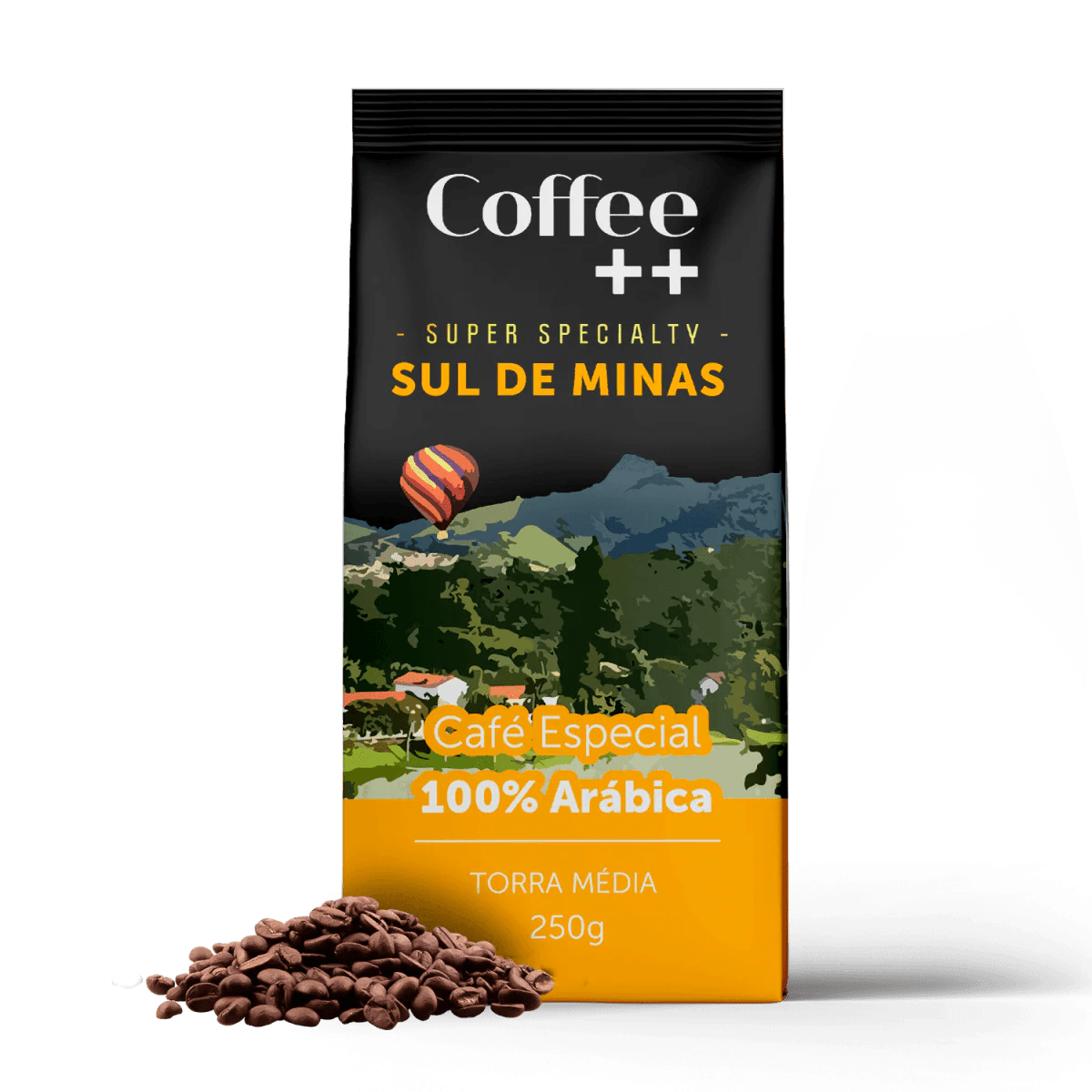 Café COFFEE++ Torrado em Grãos Mantiqueira de Minas Fazanda Santuário Sul 250g