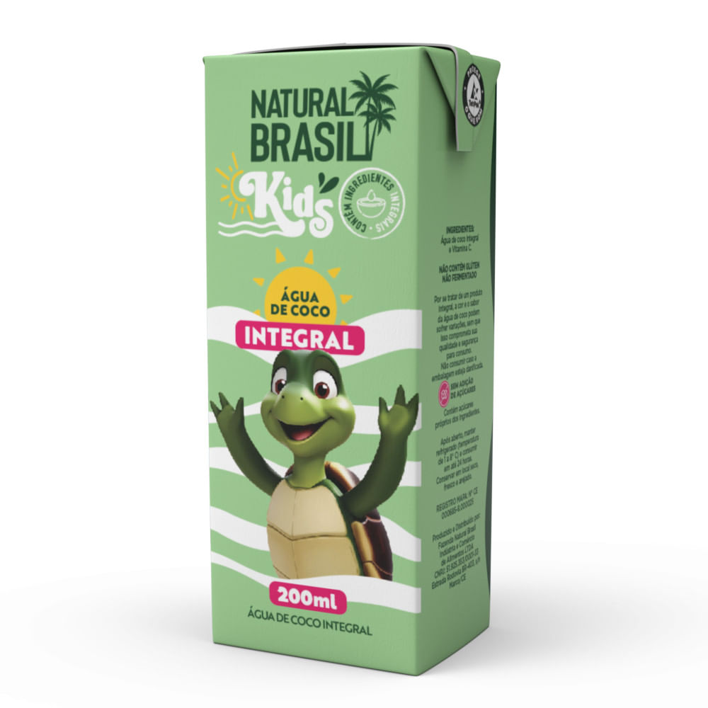 Água de Coco NATURAL BRASIL Kids 200ml