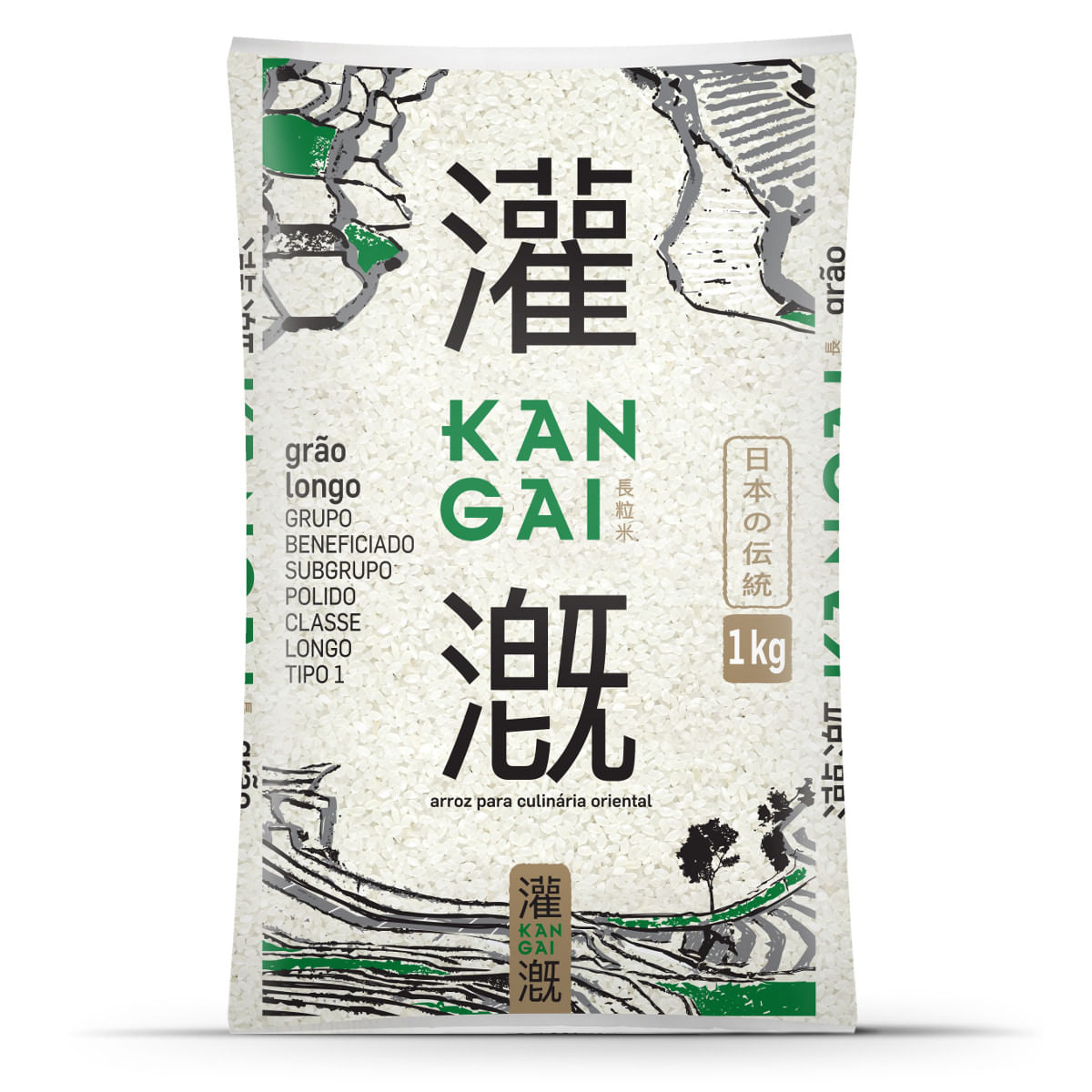 Arroz URBANO Oriental Kangai Grão Longo 1kg
