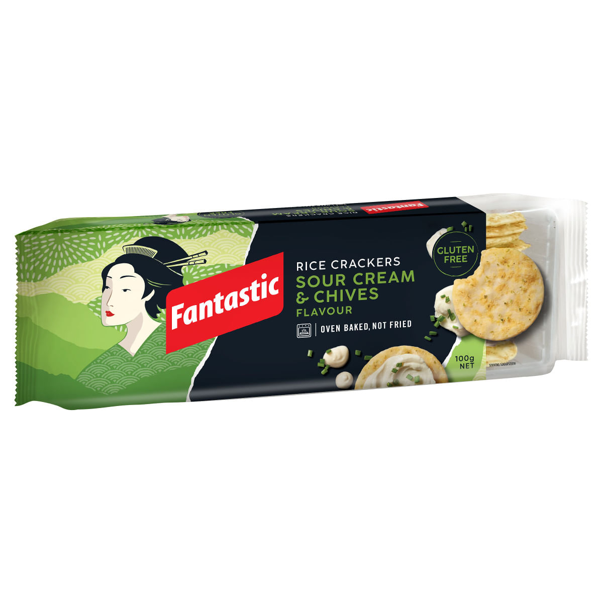 Snack de Arroz FANTASTIC Cream & Chives Sem Glúten 100g
