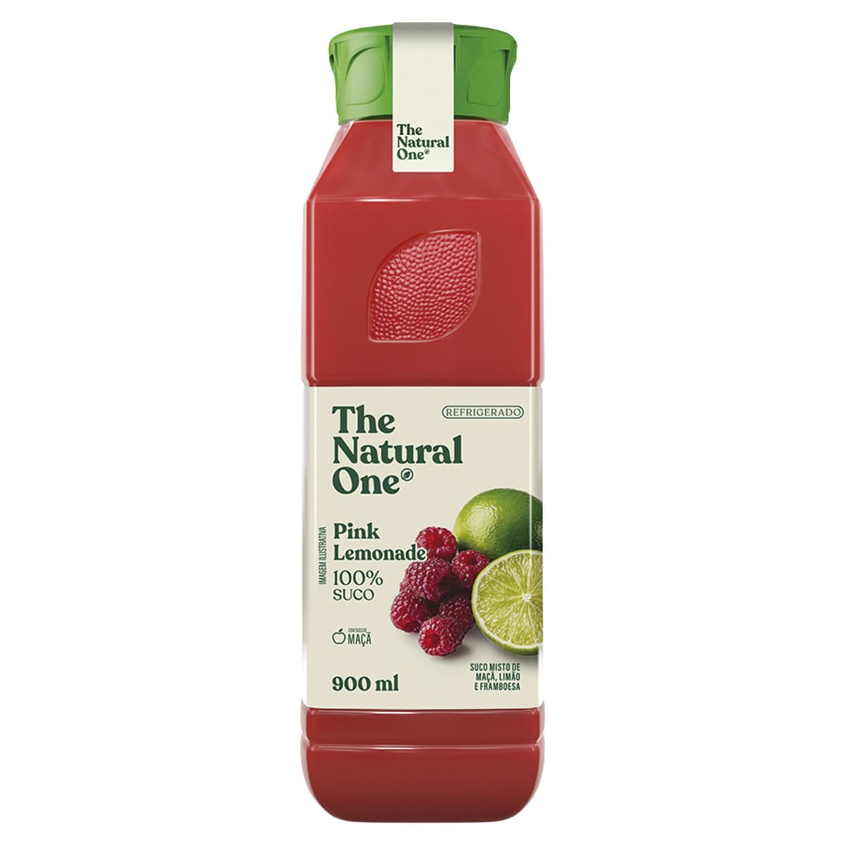 Suco Misto NATURAL ONE Pinl Lemonade Maçã,Limão e Frambroesa Refrigerado 900ml
