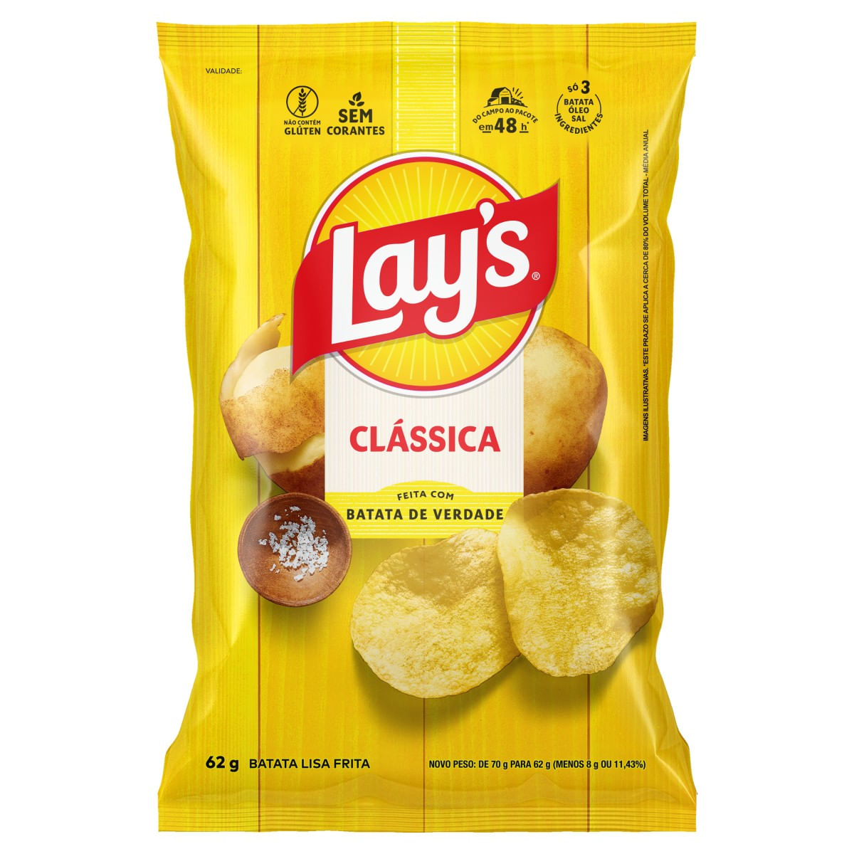 Batata Clássica LAYS'S 62g