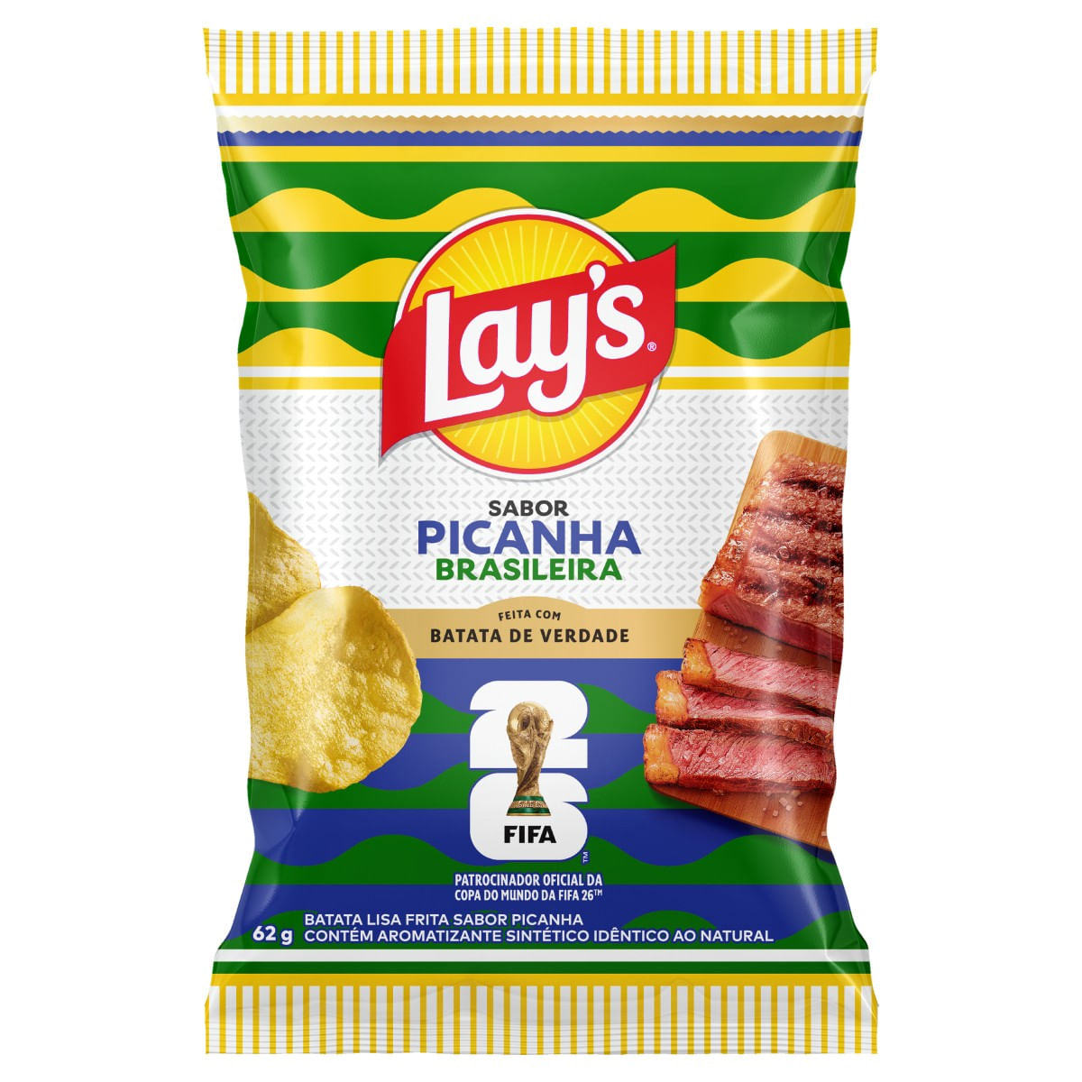 Batata LAY'S Picanha Brasileira 62g