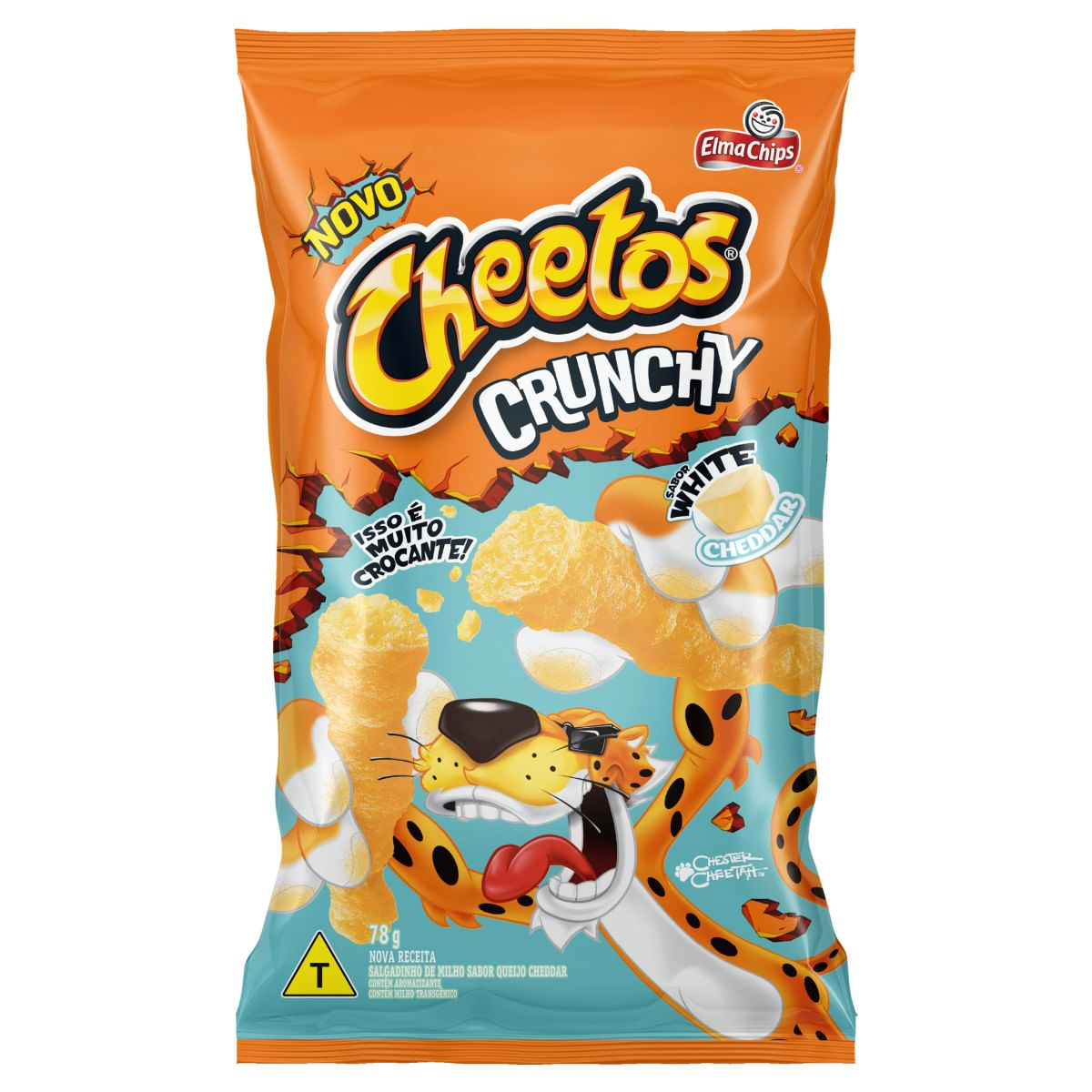 Salgadinho CHEETOS Crunchy Whitte Cheddar 78g