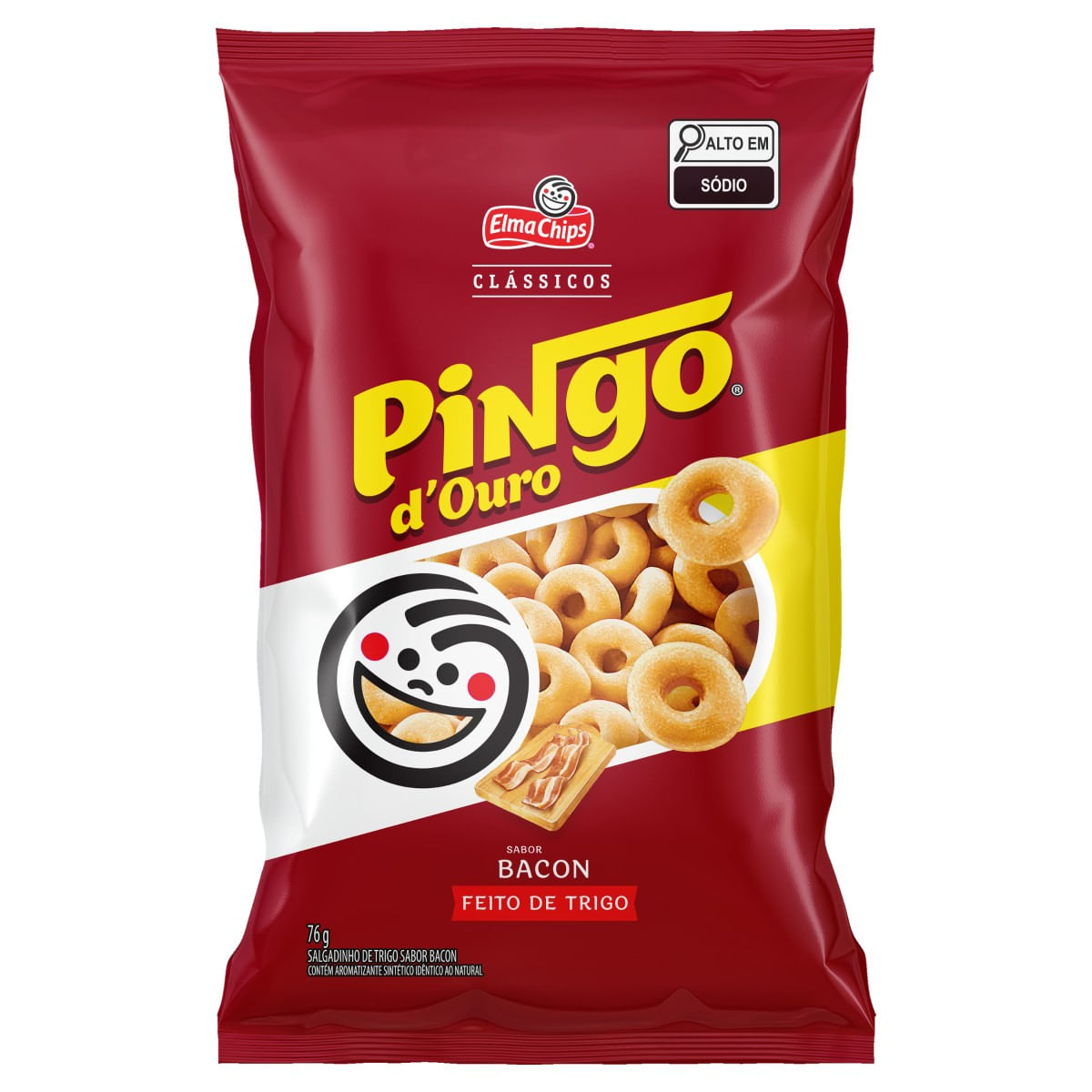 Salgadinho Pingo D'Ouro ELMA CHIPS Bacon 62g
