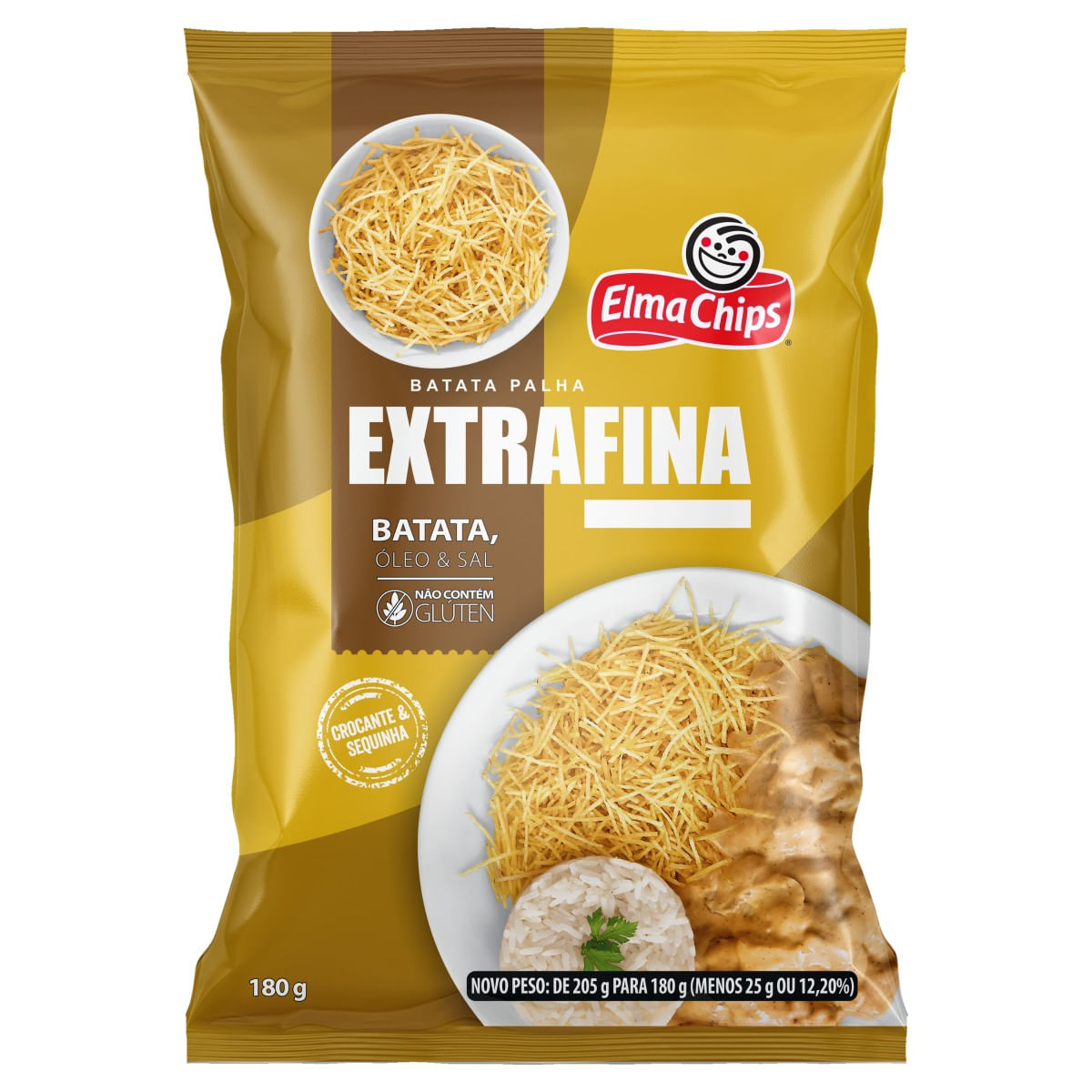 Batata Palha ELMA CHIPS Extra Fina sem Glúten 180g