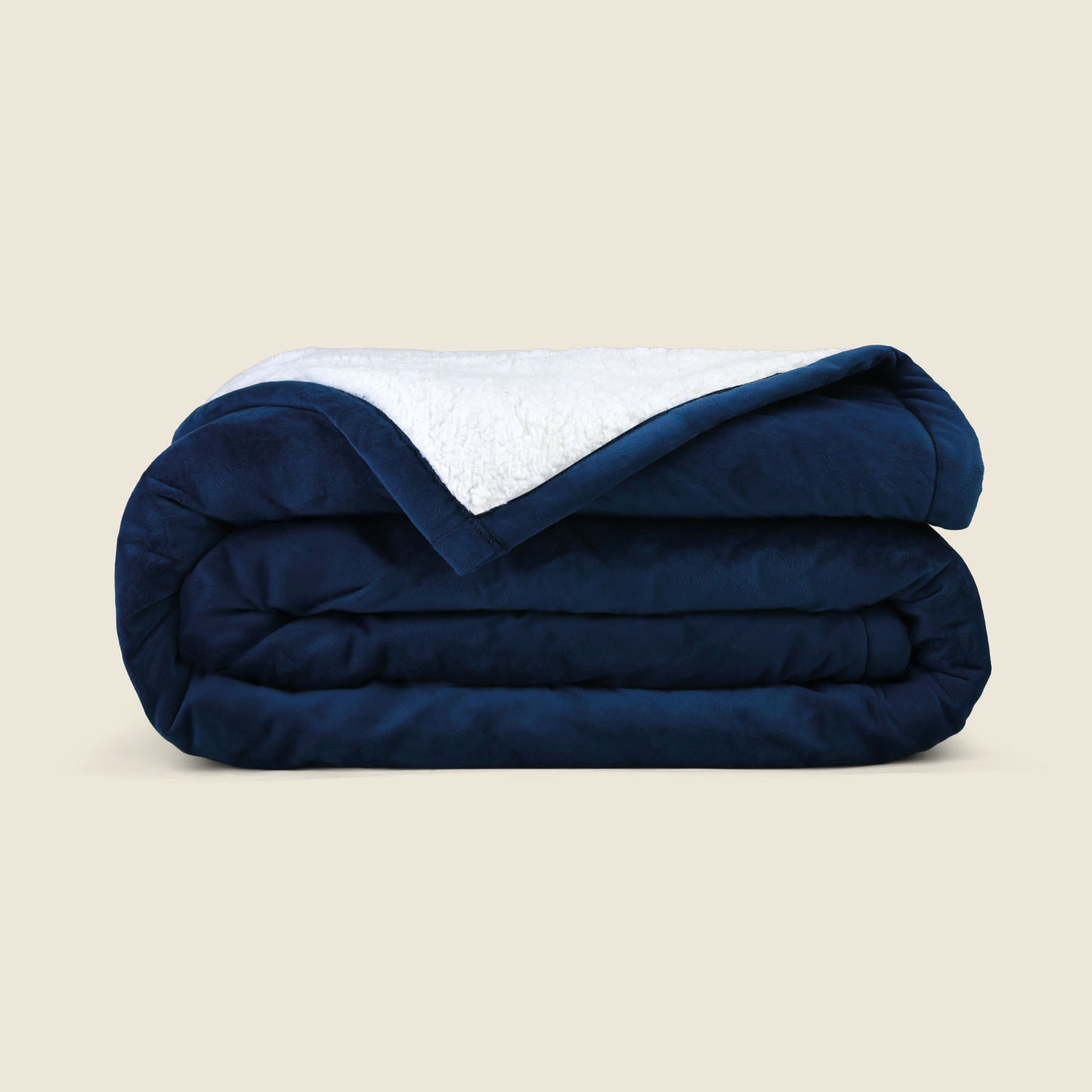 Edredom ACASA Queen Sherpa Azul Ref.: 2601