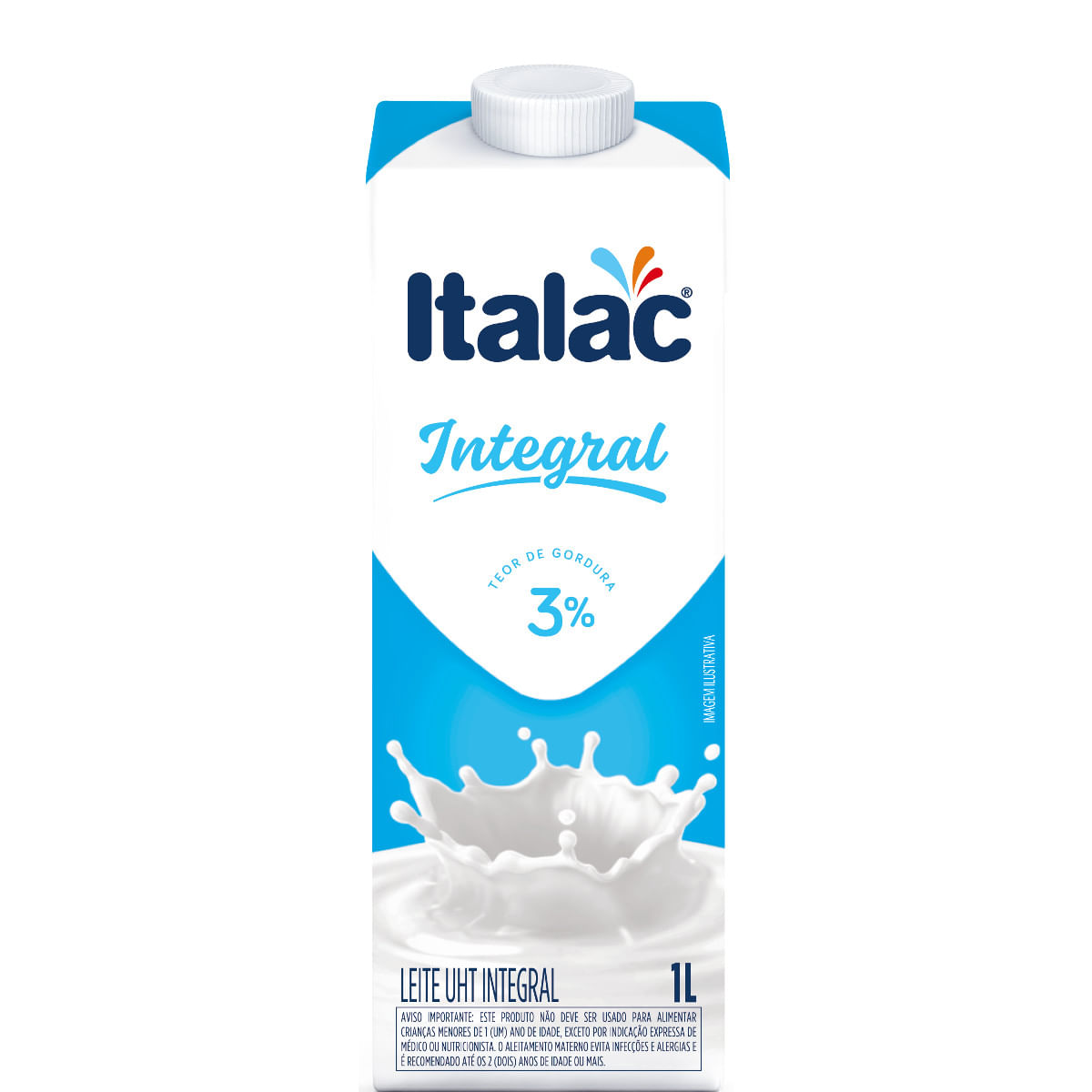Leite ITALAC Integral com Tampa 1L