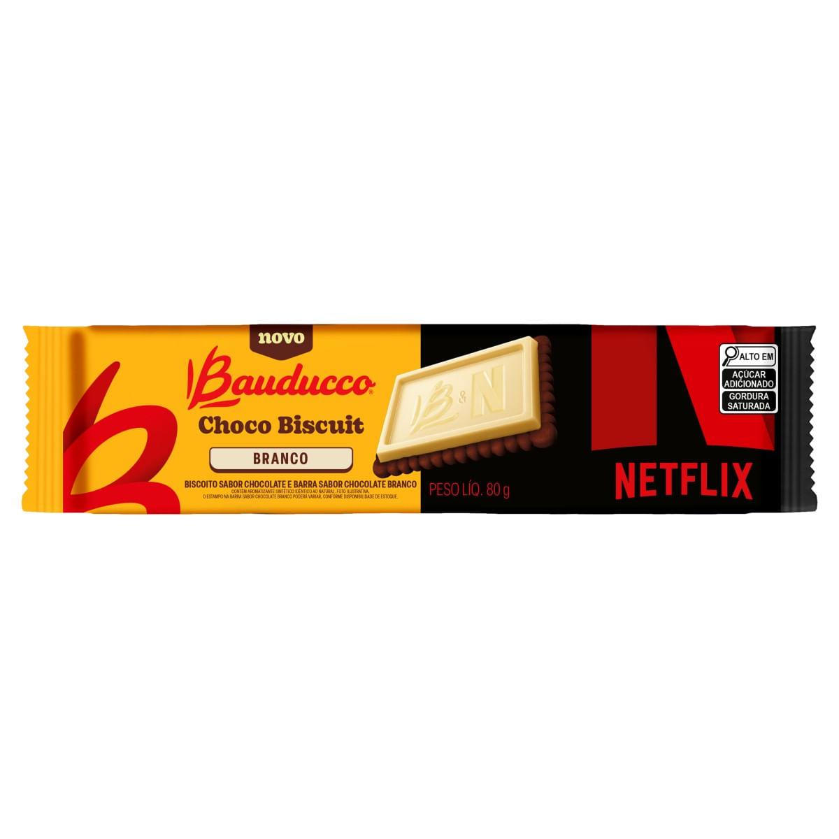Biscoito BAUDUCCO Choco Biscuit Chocolate Branco 80g