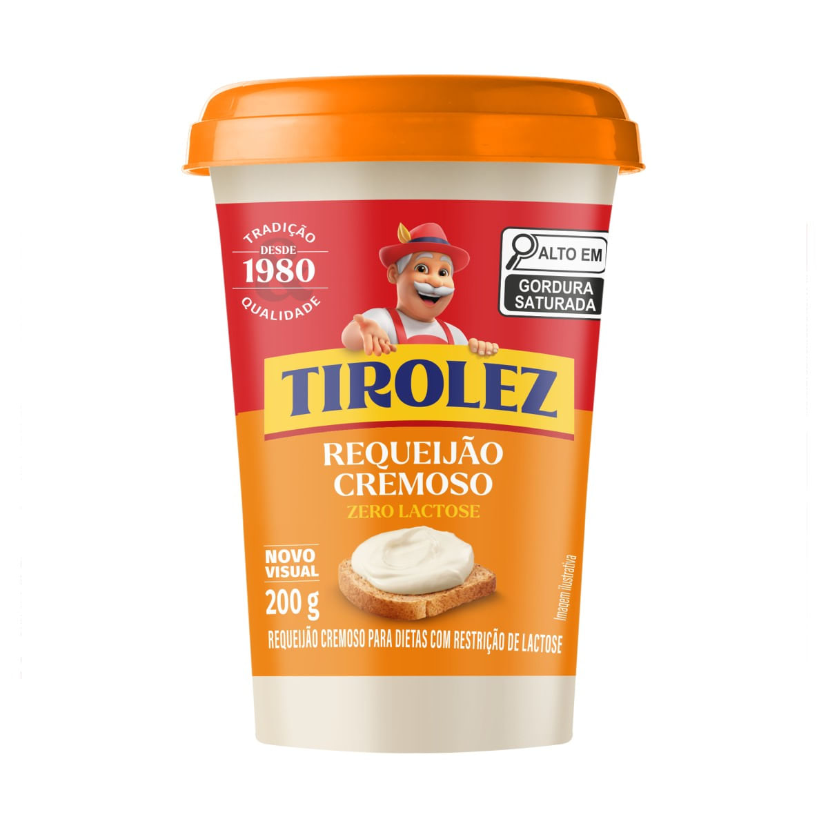 Requeijão TIROLEZ Cremoso Zero Lactose 200g