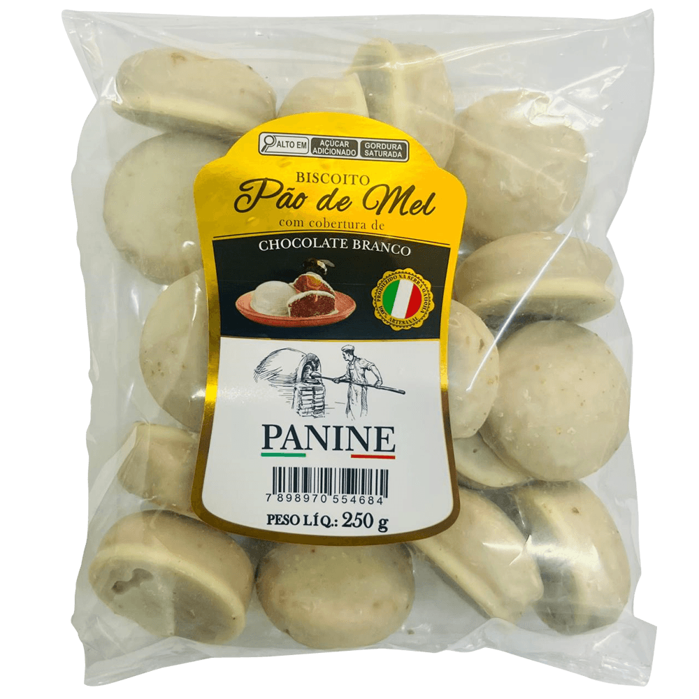 Pão de Mel PANINE com Cobertura de Chocolate Branco 250g