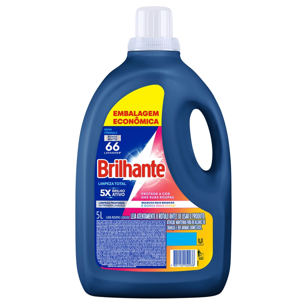 Sabão Liquido Brilhante Limpeza Total 5L