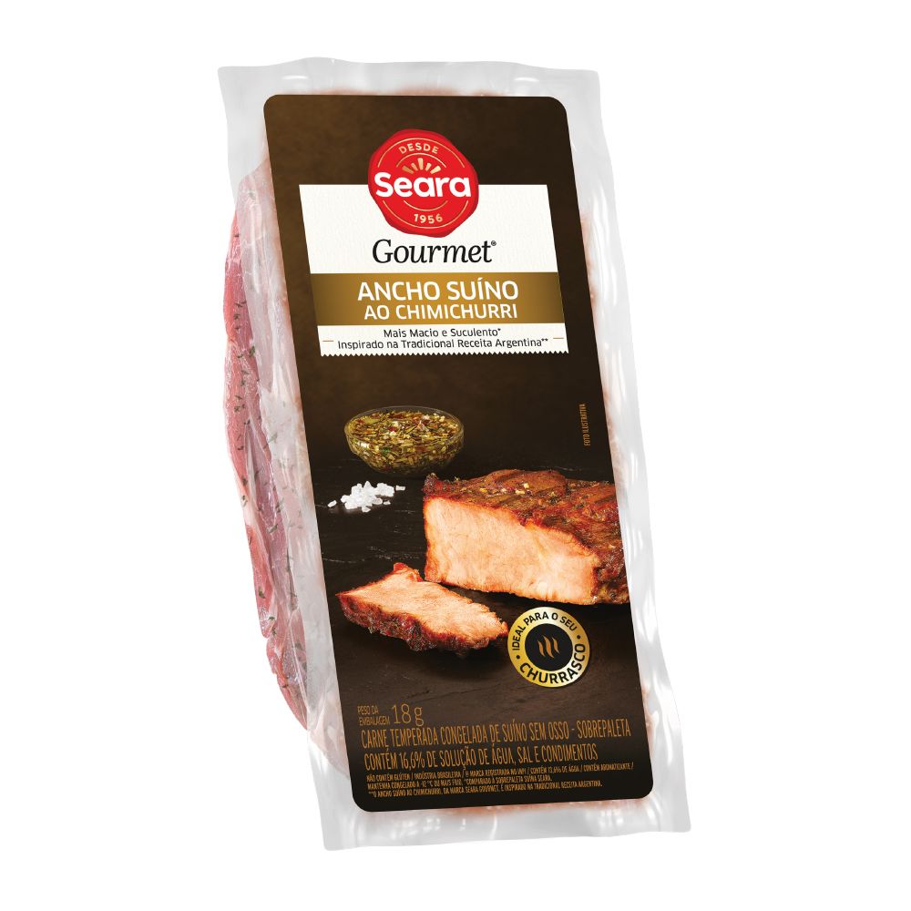 Ancho Suino SEARA Gourmet com Chimichurri Congelado Kg