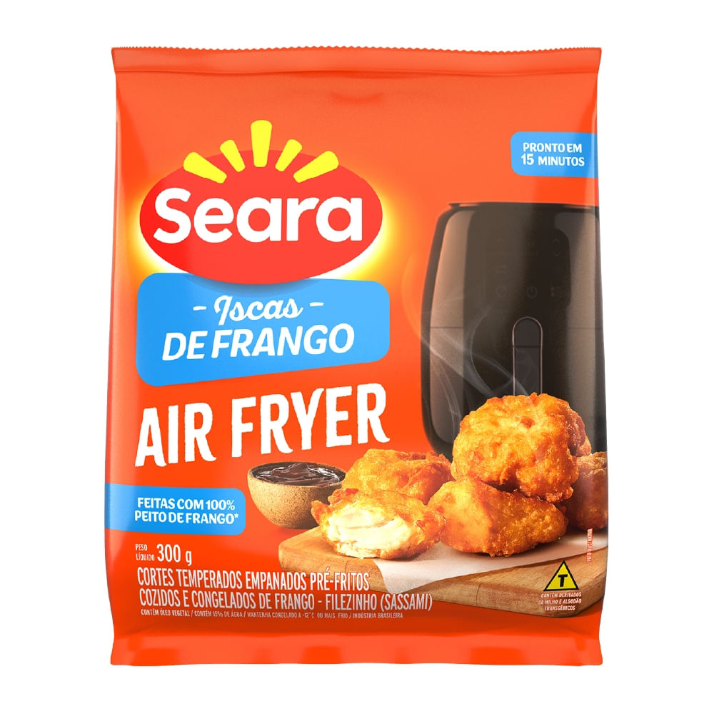Iscas de frango tradicional empanado crocante SEARA 300g