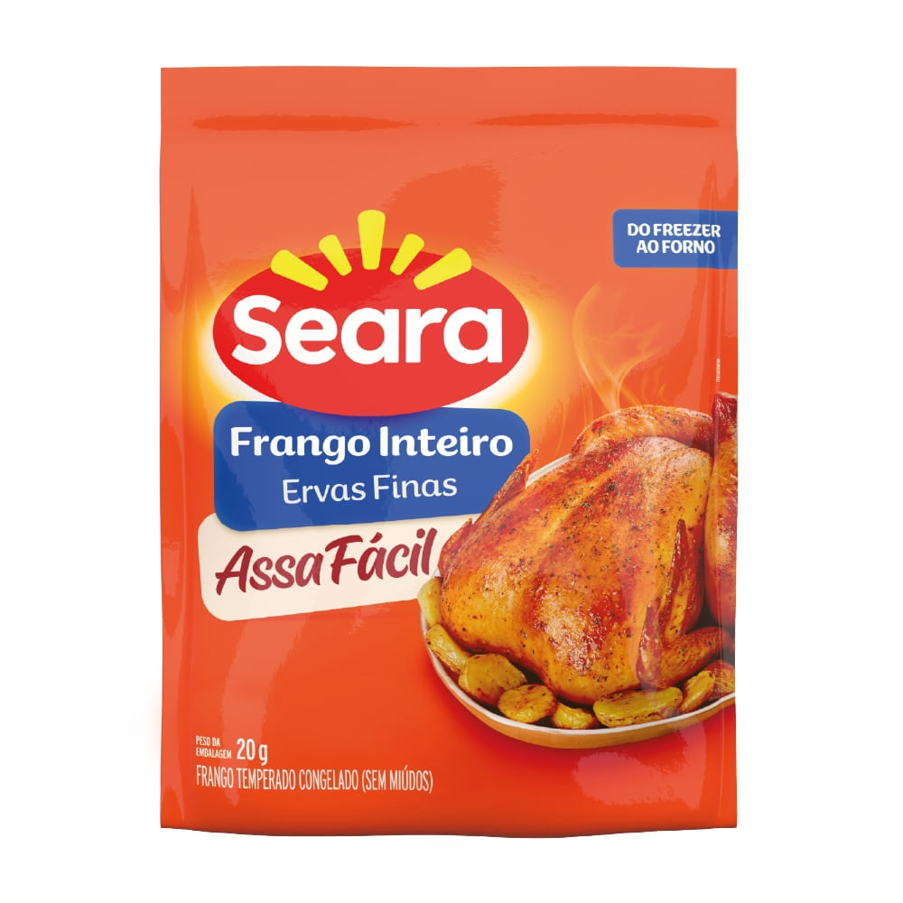Frango inteiro temperado SEARA Assa Fácil kg