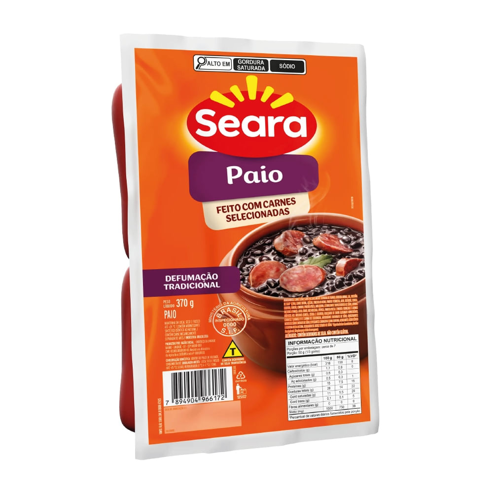 Linguiça paio SEARA 370g
