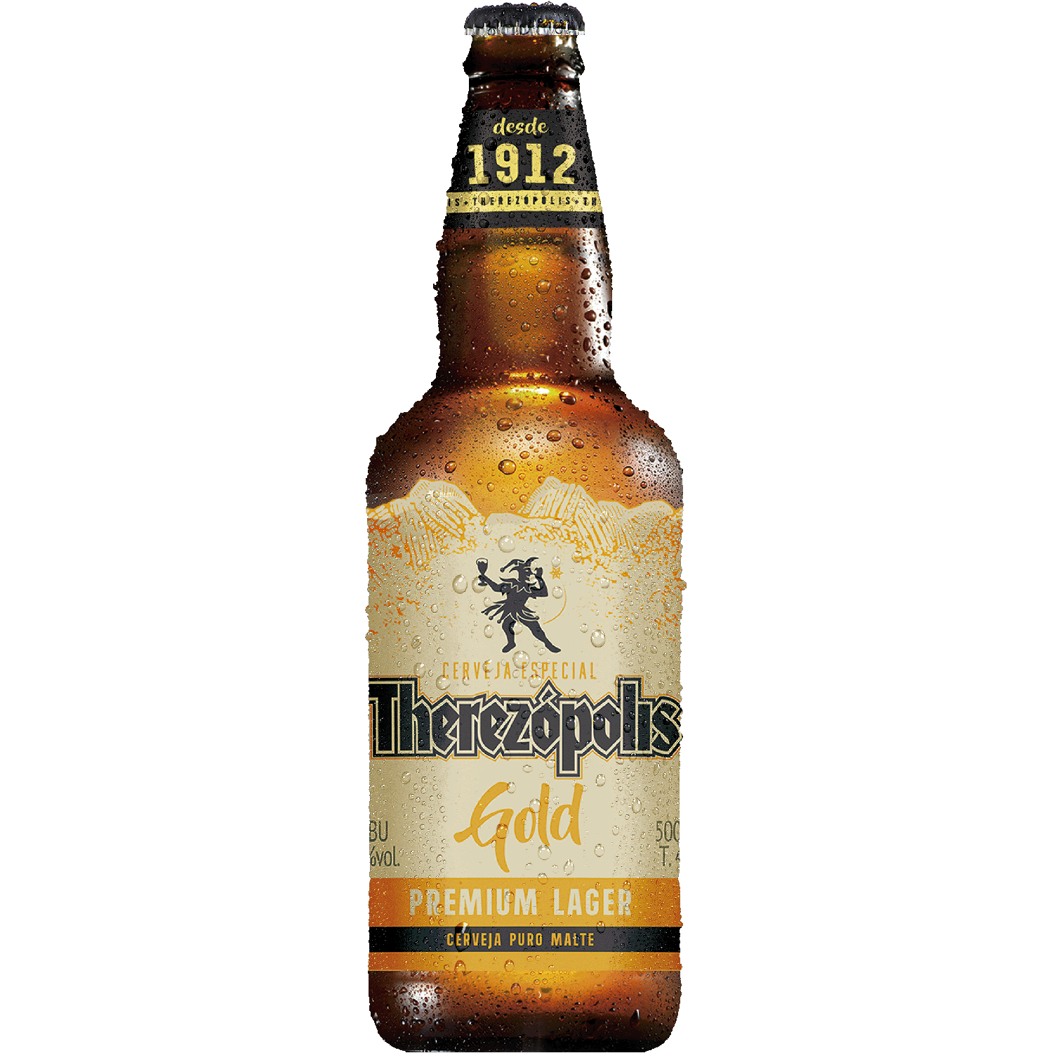 Cerveja THEREZÓPOLIS Premium Lager Gold Garrafa 500ml
