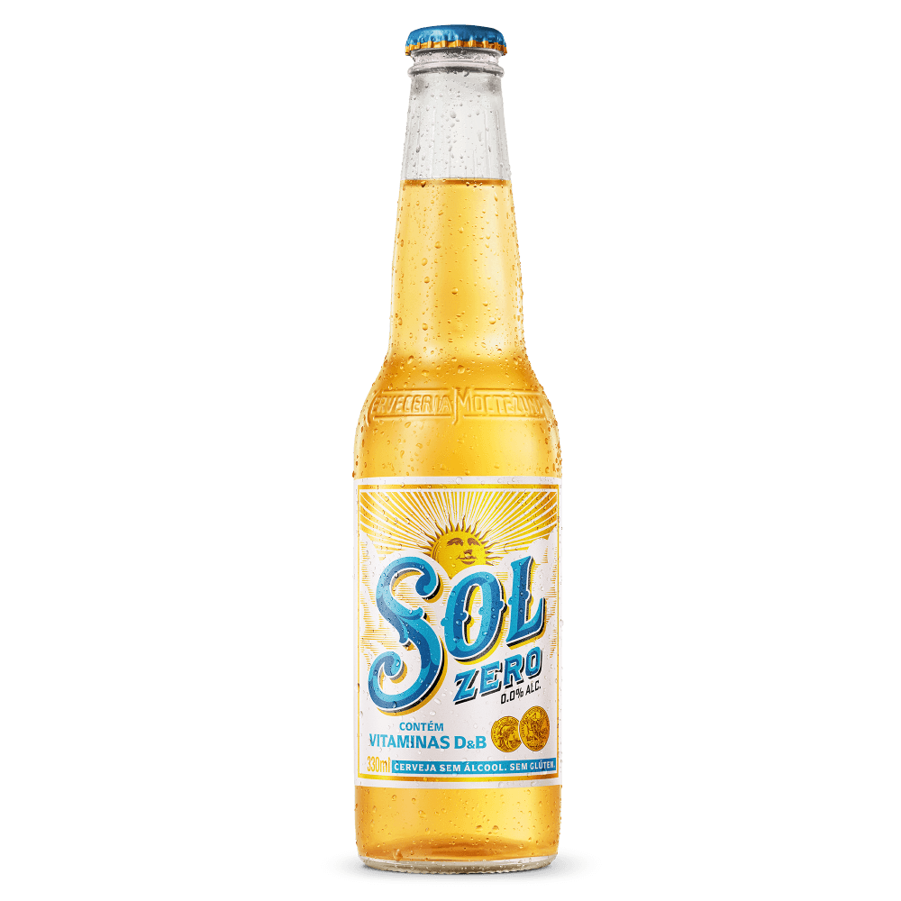 Cerveja Pilsen SOL Zero Álcool 330ml