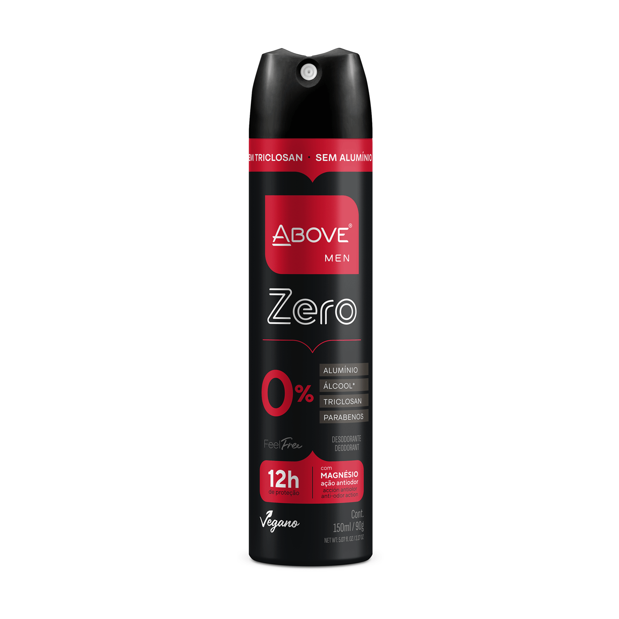 Desodorante ABOVE Masculino Zero Aerosol 150ml