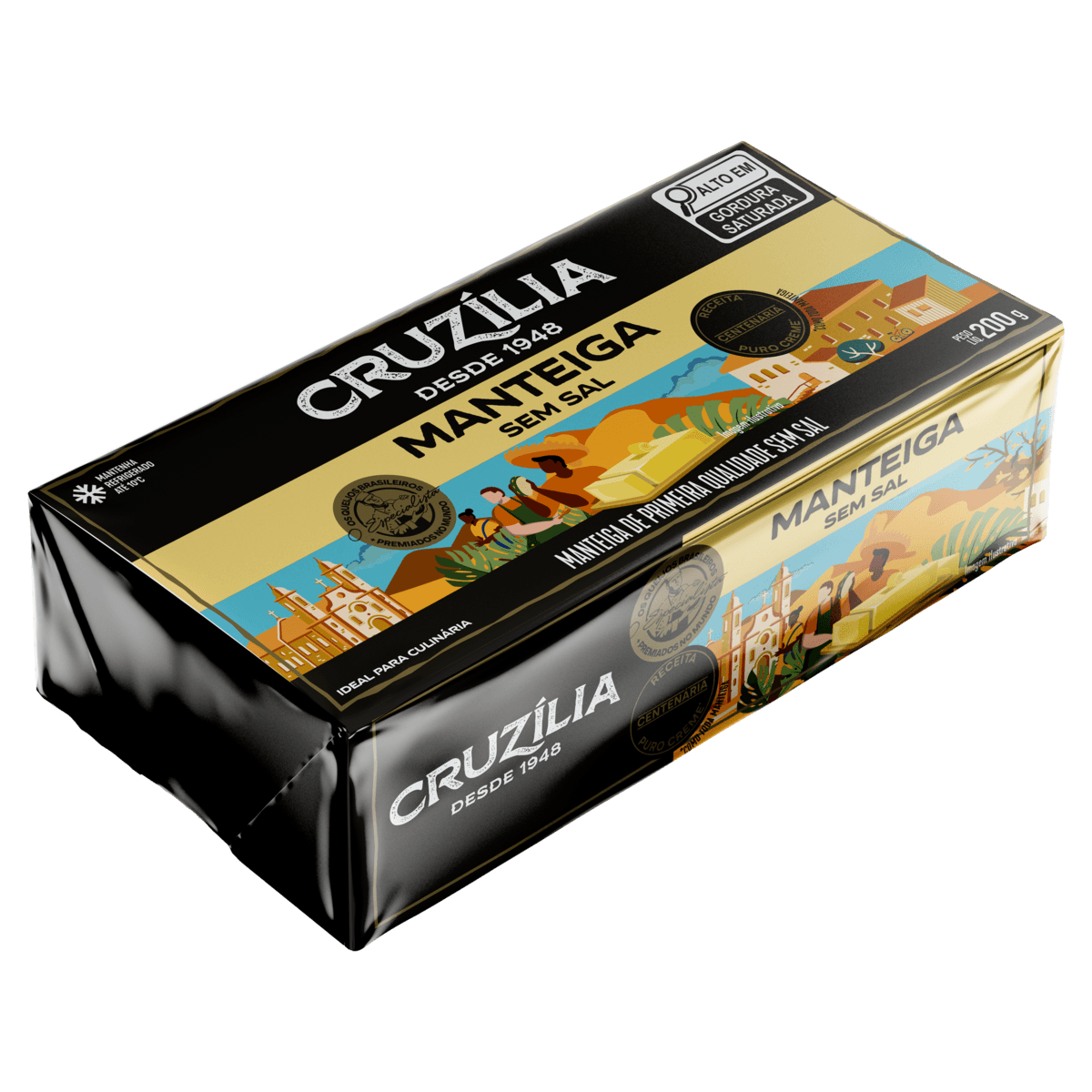 Manteiga CRUZILIA Sem Sal 200g