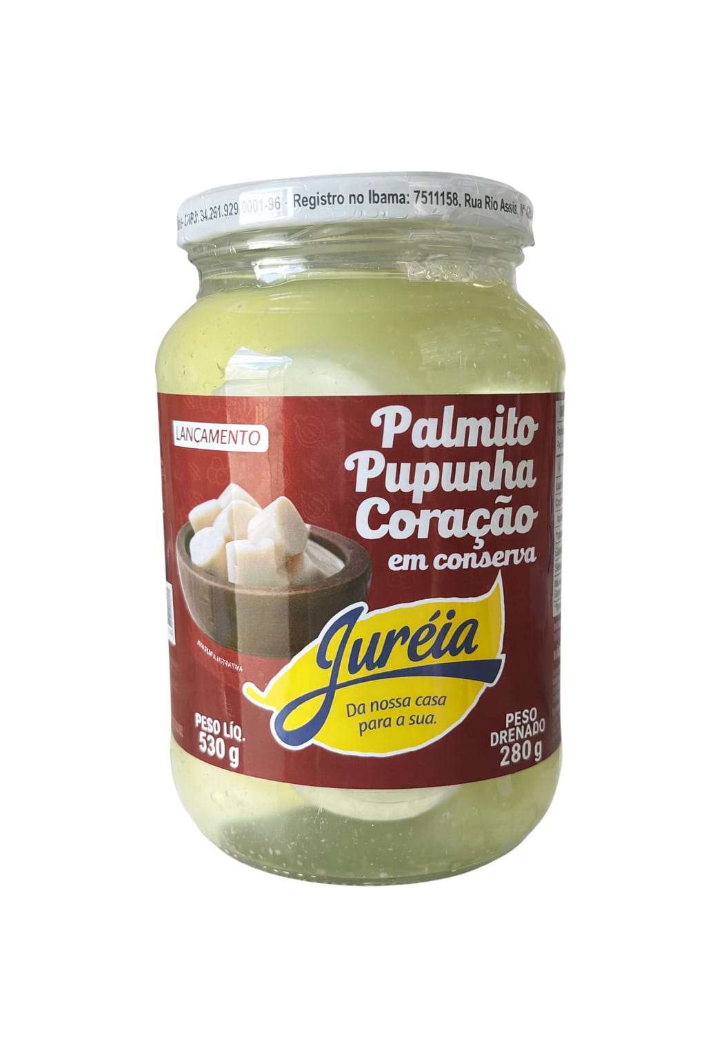 Palmito JURÉIA Pupunha Coraçao em Conserva 280g