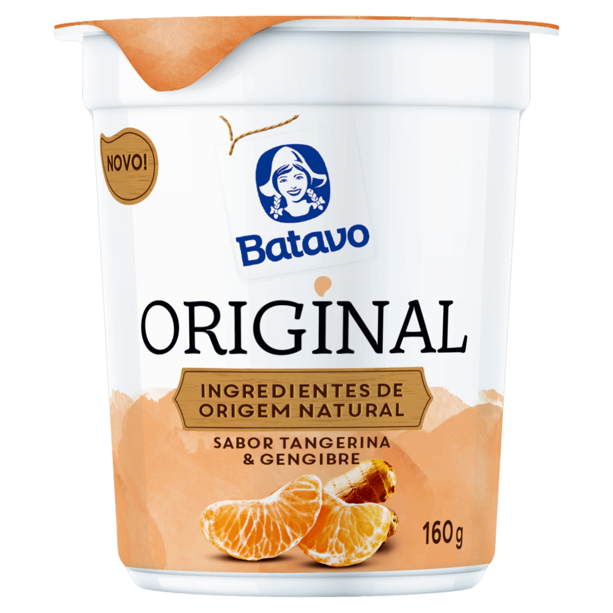 Iogurte BATAVO Original Tangerina e Gengibre 160g