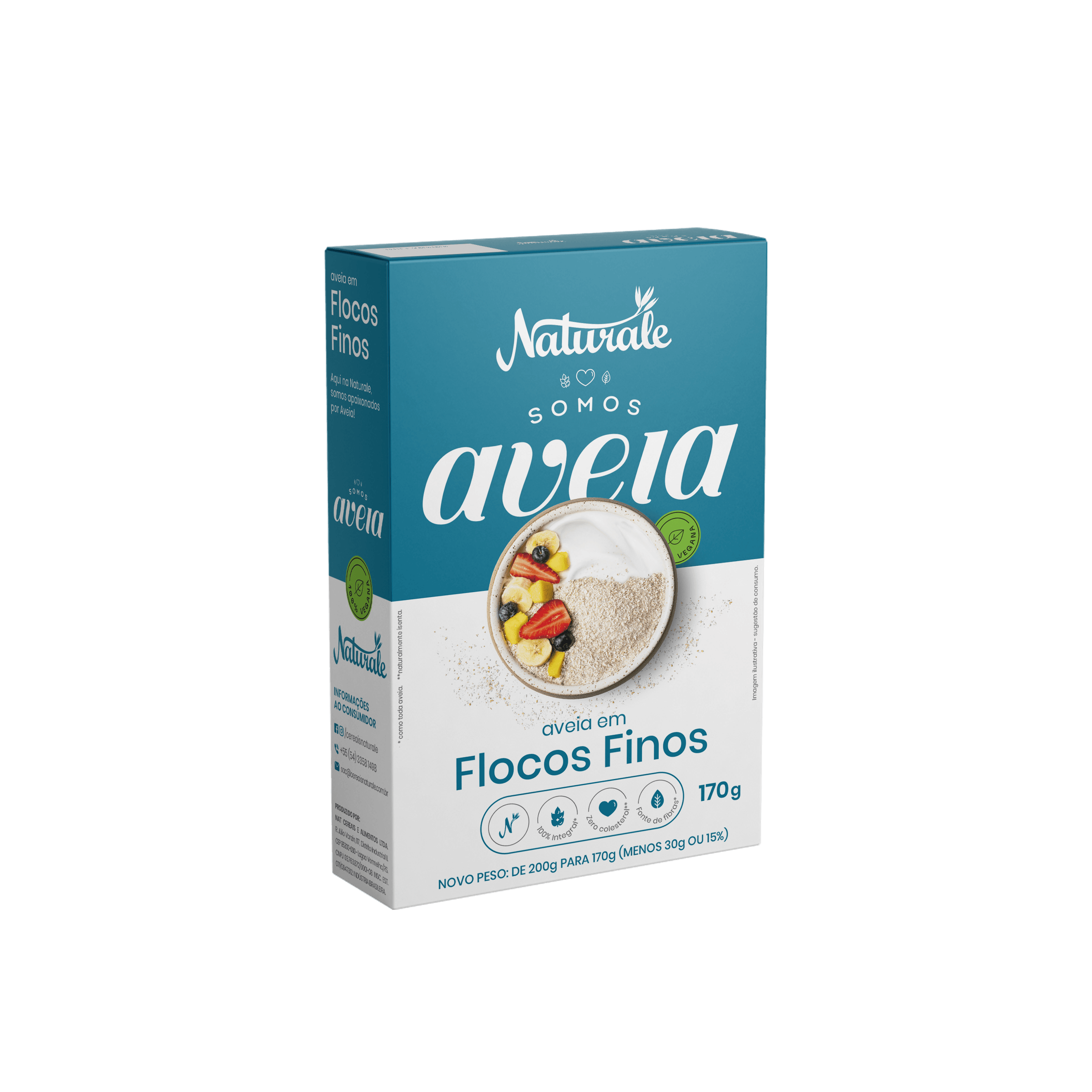 Aveia Flocos Finos NATURALE 170g