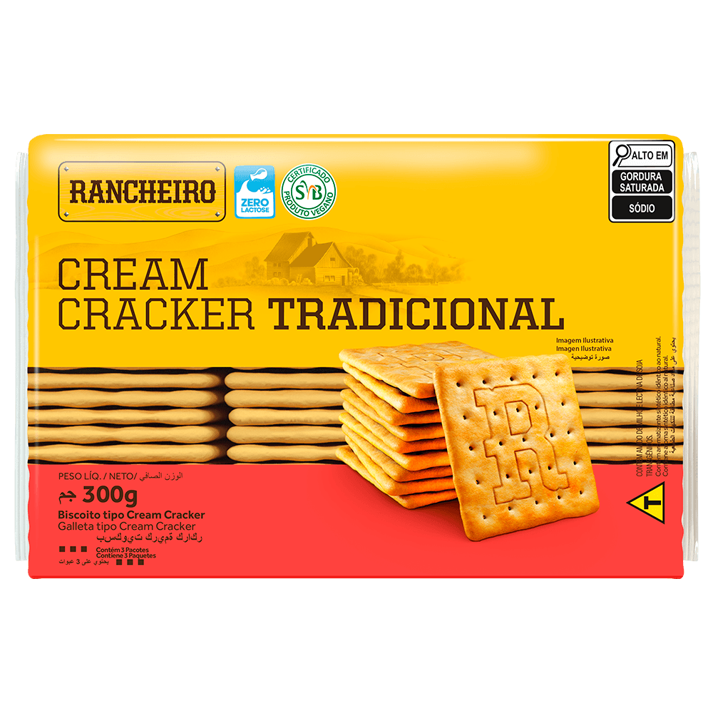 Biscoito RANCHEIRO Cream Cracker 300g