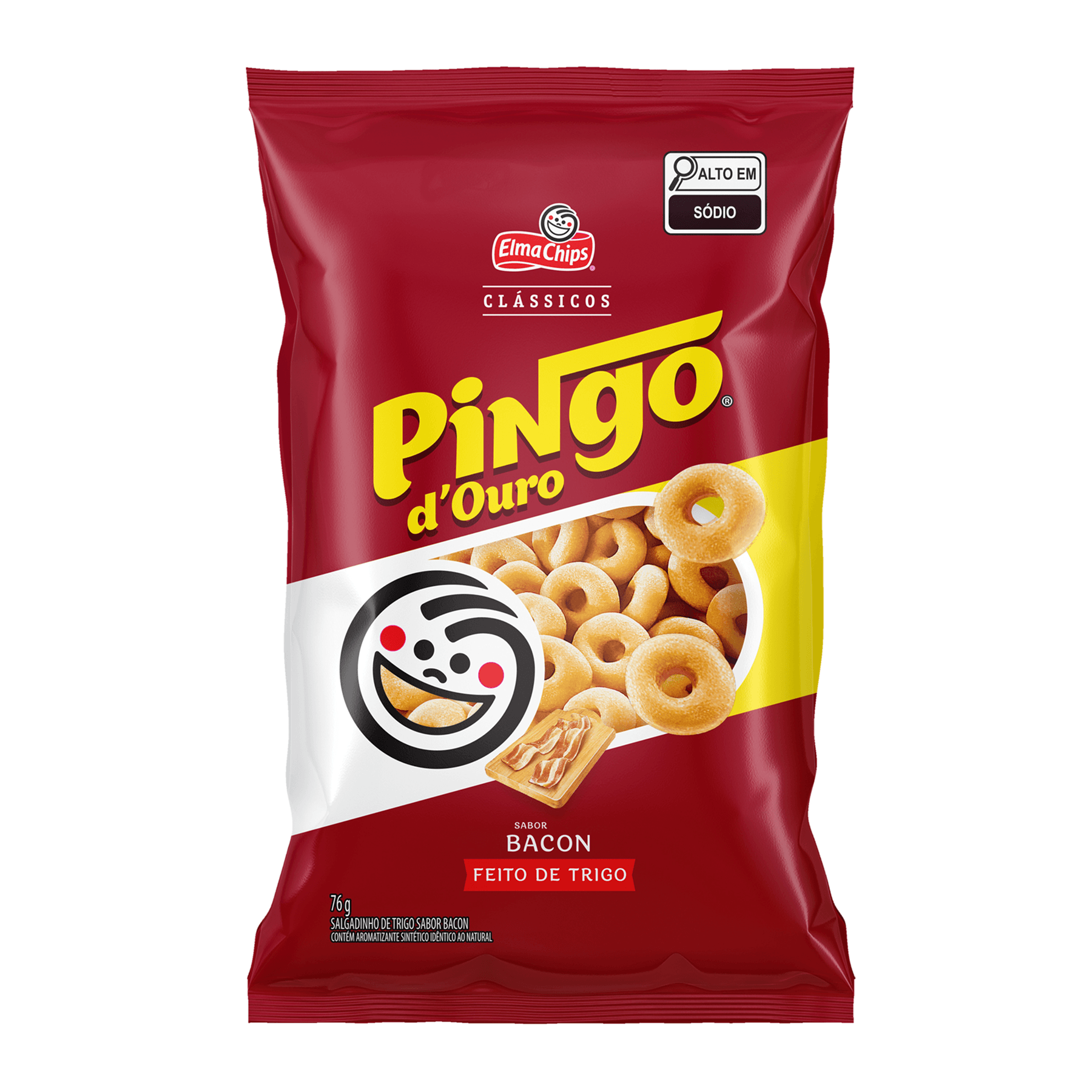 Salgadinho Pingo D'Ouro ELMA CHIPS Bacon 76g