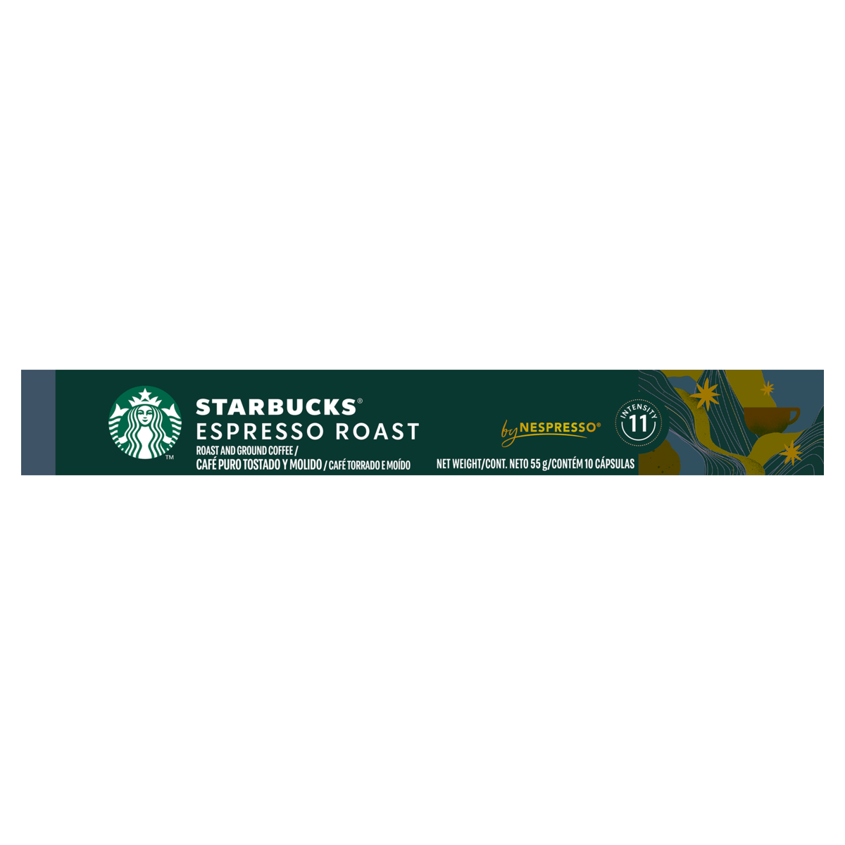 Café STARBUCKS Espresso Roast Nespresso com 10 Cápsulas 55g
