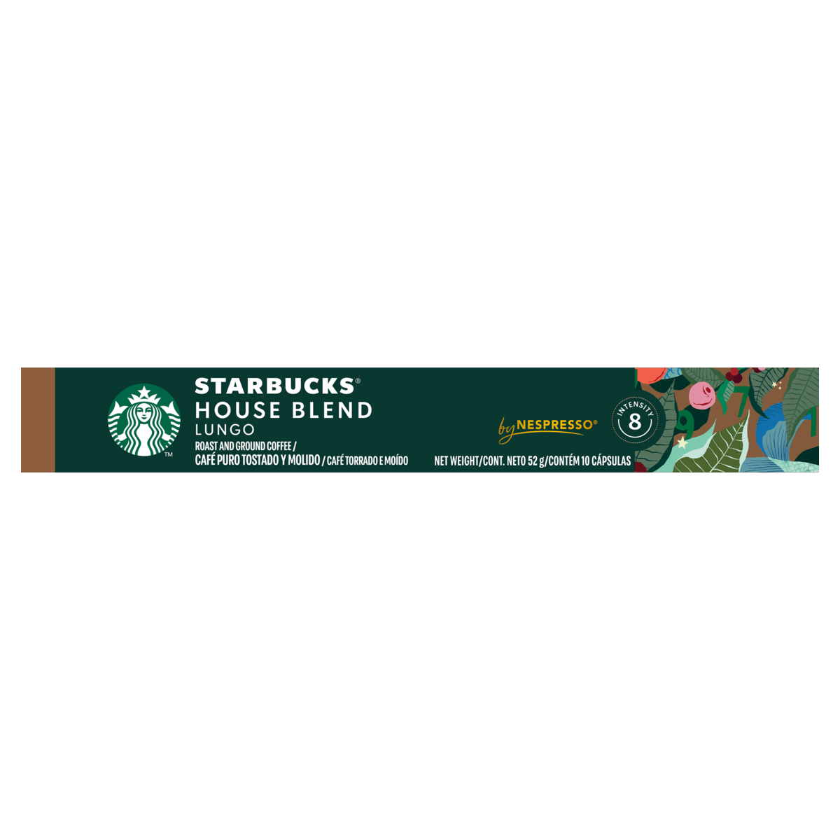 Café STARBUCKS House Blend Lungo Nespresso com 10 Cápsulas 52g