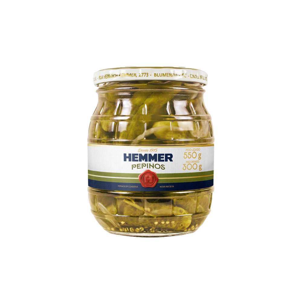 Pepinos em Condimento Suave HEMMER 300G