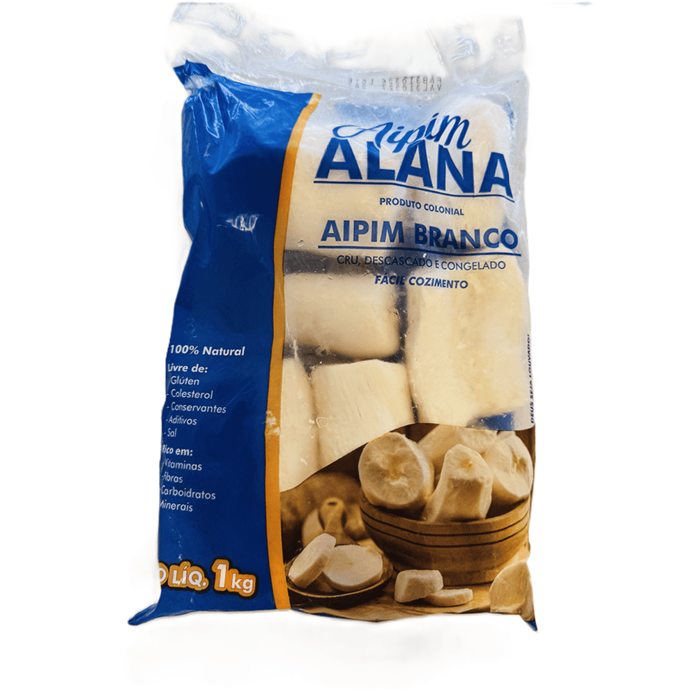 Aipim ALANA sem Casca Congelado 1kg